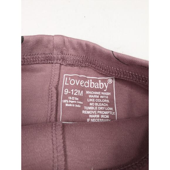 L'oved Baby Mauve Elephant Leggings - 9-12 Months - Picture 2 of 3